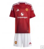 Manchester United 1a Equipación 2024/25 Kit Junior