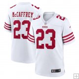 Christian McCaffrey, San Francisco 49ers - White