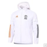 Veste zippé à capuche Imperméable Manchester United 2020/21