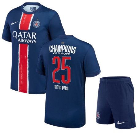 PSG 'Champions' 2025 Kit Junior - Chamopns of Europe