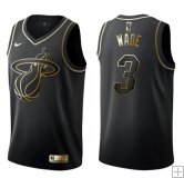 Dwyane Wade, Miami Heat - Black/Gold