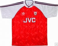 Maillot Arsenal Domicile1990-92